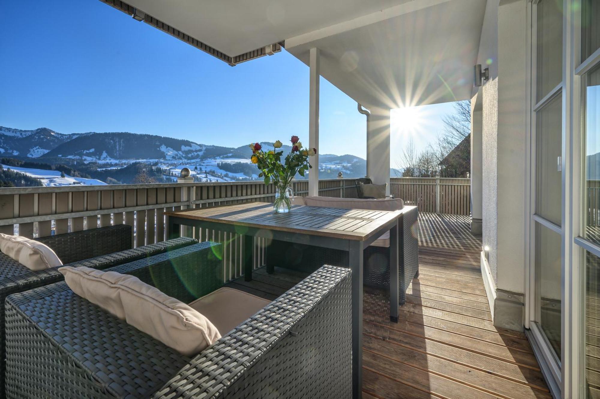 Haus "Bergblick" Ferienwohnung Hochgrat Oberstaufen Mit 2 Schlafzimmer Extérieur photo