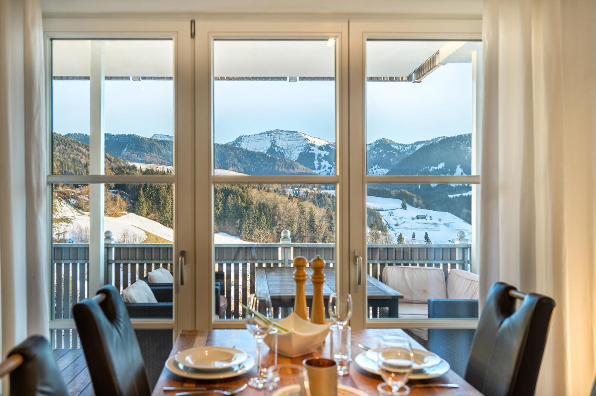 Haus "Bergblick" Ferienwohnung Hochgrat Oberstaufen Mit 2 Schlafzimmer Extérieur photo